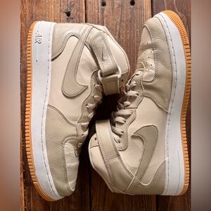 Nike Air Force 1 Mid '07 LX "Limestone", size 11.5 - Pre-owned